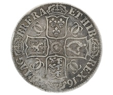 1663 Silver Crown Coin Charles II Fine or Better