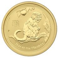 2016 Year of the Monkey Gold Coin 1/4oz Perth Mint Australian Lunar Series