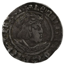Silver Groat Fourpence Coin Henry VIII Hammered mm Rose