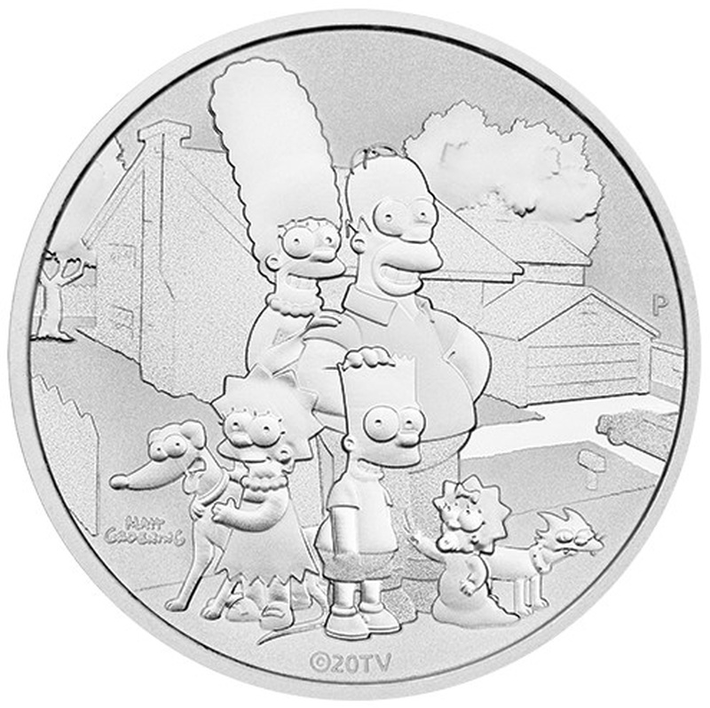 2021 Simpsons Silver Coin 1oz Simpsons Family