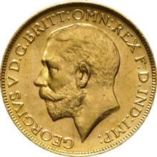 1918 Gold Sovereign Coin George V Perth