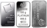 Second Hand Platinum 100g Bar