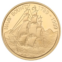1989 Pitcairn Islands $250 Bicentenary of the Mutiny on the Bounty Gold Proof Coin Boxed