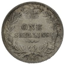 1885 Silver Shilling Coin Victoria