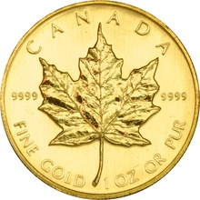1986 Canadian Maple Leaf Gold Coin 1oz