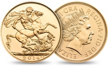 2014 £2 Coin Gold Double Sovereign Sovereign Brilliant Uncirculated Boxed