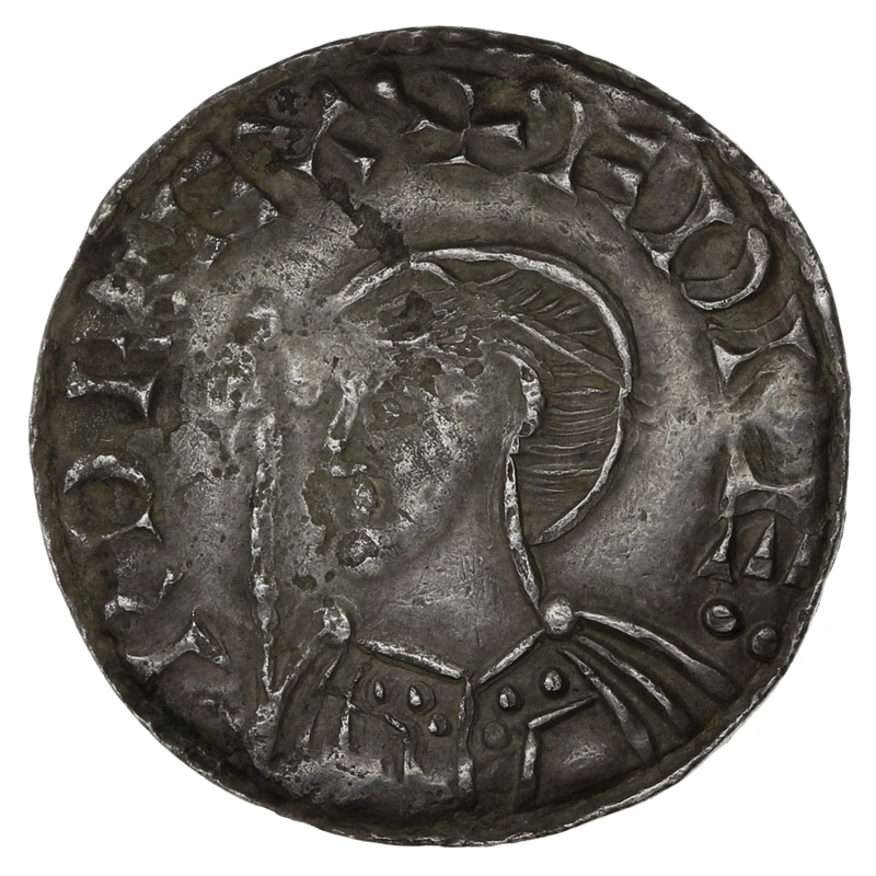 1050-1053 Edward the Confessor Silver Penny Expanding Cross Type Stamford Harcin