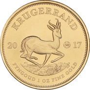 2017 1oz Gold Krugerrand 50th anniversary privy mark