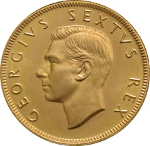 1952 £1 Gold Coin South Africa George VI