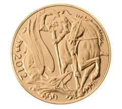 2012 Gold Half Sovereign Elizabeth II Fourth Head