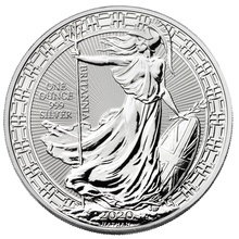 2020 1oz Silver Britannia (Oriental Border) Coin