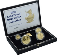 1995 Proof Britannia Gold 4-Coin Set Boxed