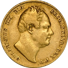 1837 Gold Sovereign Coin William IV NGC VF30