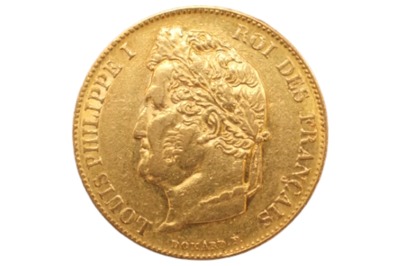 1846 20 French Francs - Louis-Philippe Laureate Head - A