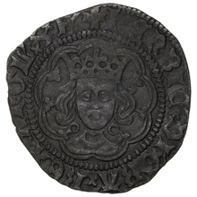 1422-1430 Henry VI Silver Half Groat Twopence Annulet Issue Calais Mint