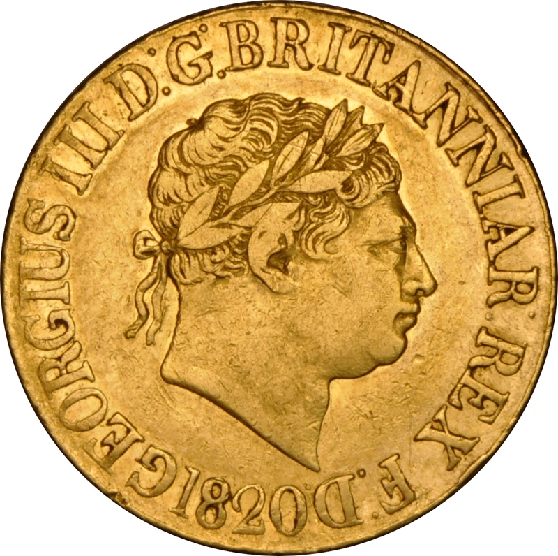 1820 Gold Sovereign Coin George III NGC VF30
