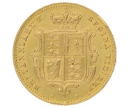 1859 Gold Half Sovereign Queen Victoria 