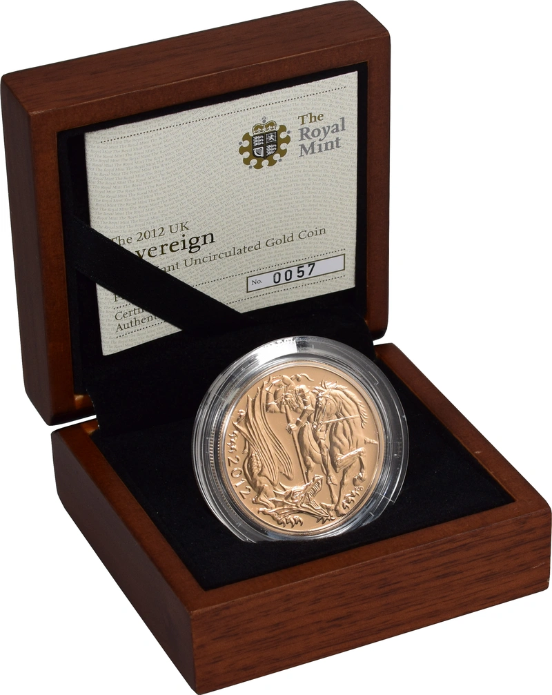 2012 Gold £5 Coin Brilliant Uncirculated Boxed
