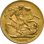 1920 Gold Sovereign Coin George V Perth