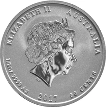 2017 Year of the Rooster Silver Coin 1/2oz Perth Mint Australian Lunar Series