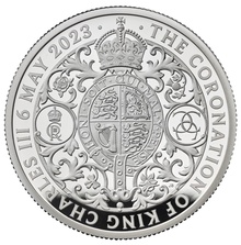 2023 2oz Silver Coronation of King Charles III Proof Coin Boxed