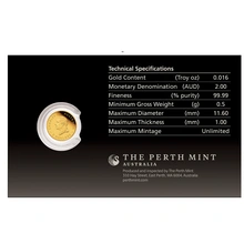 2026 0.5g Australian Mini Roo Proof Gold Coin