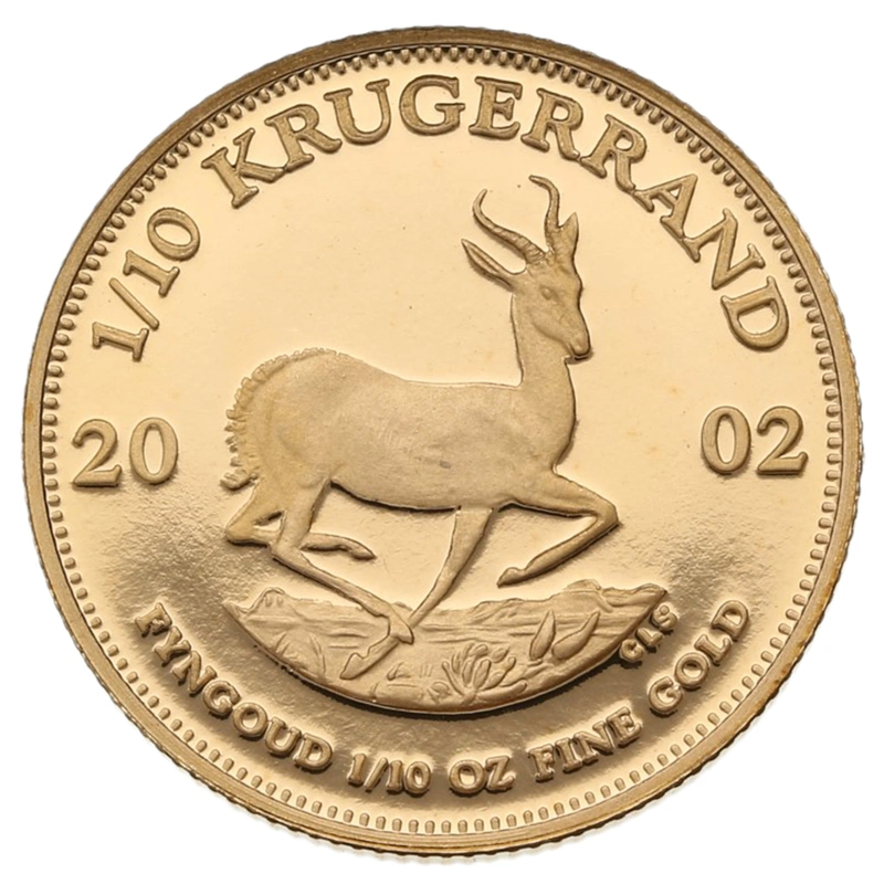 2002 Proof 1/10oz Krugerrand Gold Coin