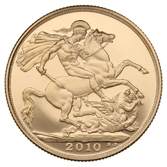 2010 Proof £2 Coin Gold Double Sovereign