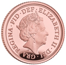 2022 Proof Gold Half Sovereign Boxed