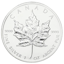 1998 Canadian Silver Maple Leaf Coin 1oz