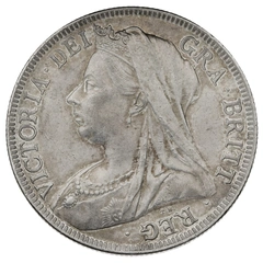 1899 Silver Half Crown Coin Queen Victoria