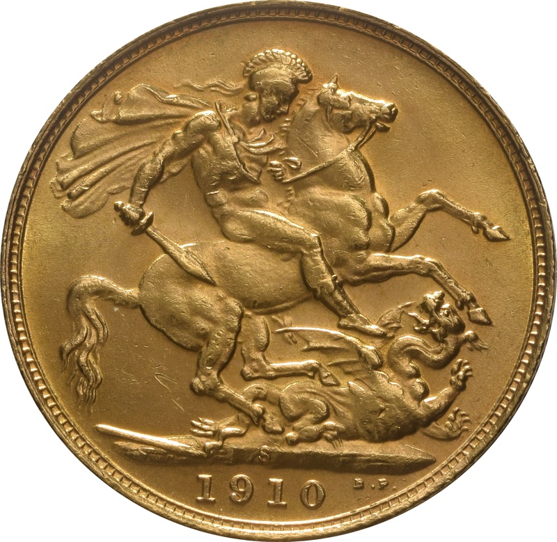 1910 Gold Sovereign Coin Edward VII Sydney