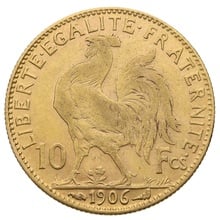 French 10 Francs Gold Coin Marianne Rooster Gift Boxed