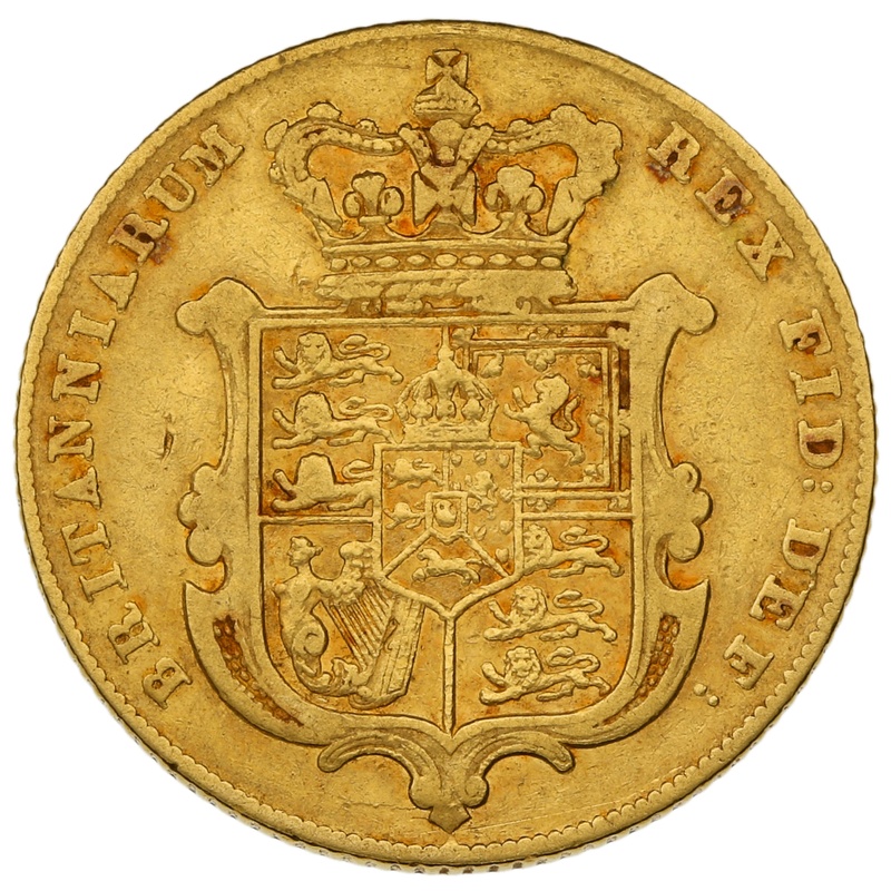 1826 Gold Sovereign George IV Bare Head