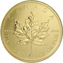 2014 1/2oz Canadian Maple Leaf Gold Coin