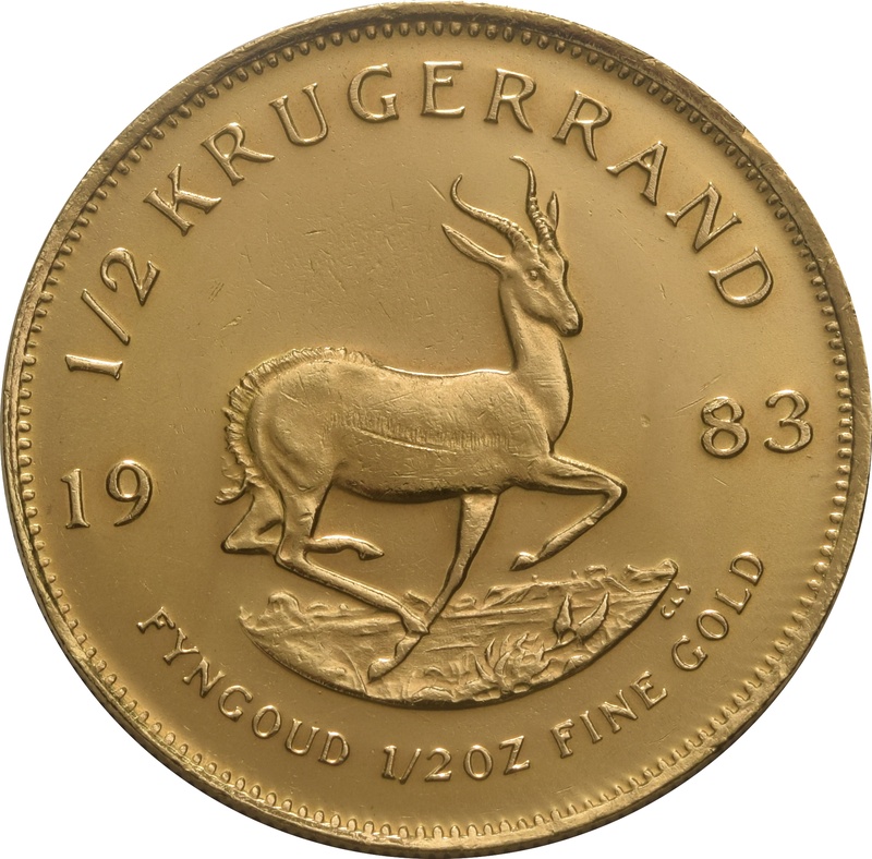 1983 1/2oz Krugerrand Gold Coin