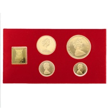 1979 Proof Isle of Man Gold Sovereign 4 Coin Set Boxed