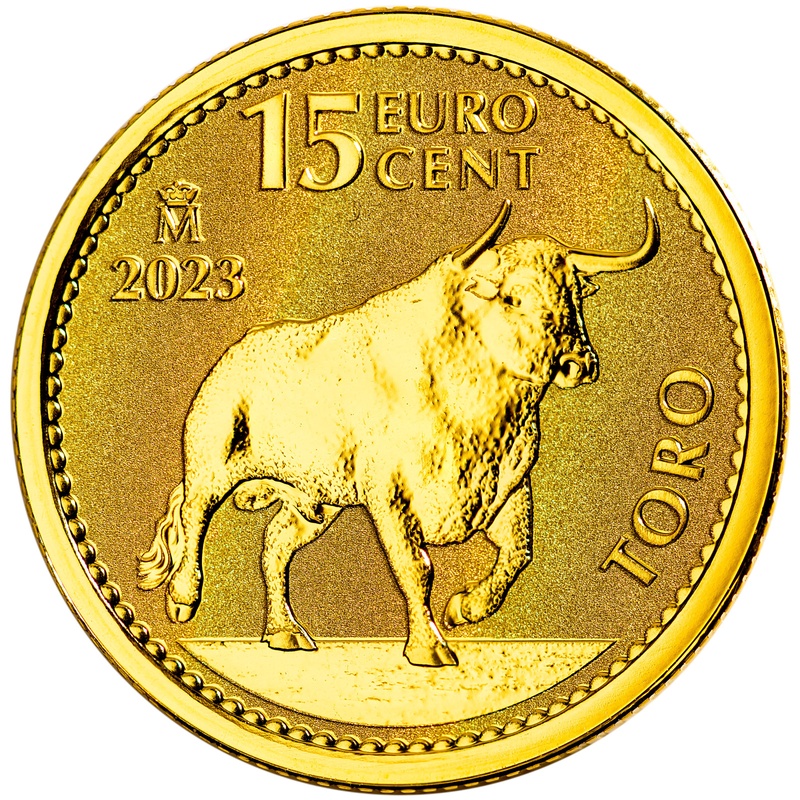 2023 1/10oz Spanish Gold Bull Coin