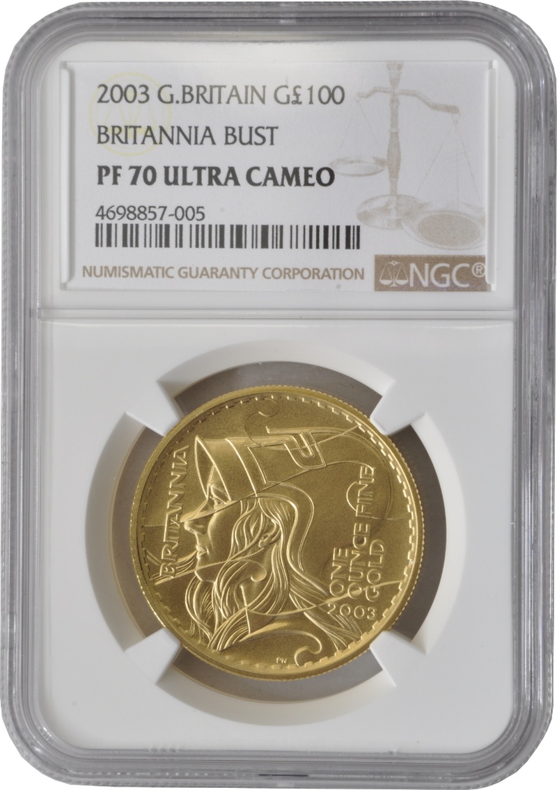 2003 Proof Gold Britannia Coin 1oz NGC PF70