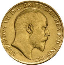 1904 Gold Half Sovereign Edward VII