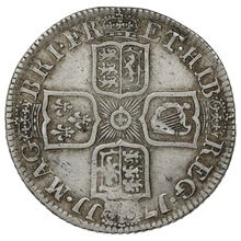 1711 Silver Shilling Coin Queen Anne