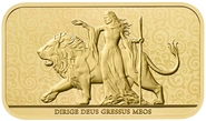 1oz Gold Bar Una and the Lion Minted