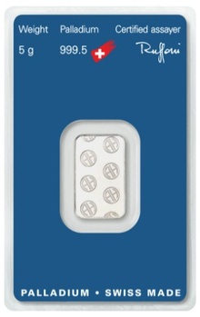 5g Palladium Bar Argor-Heraeus
