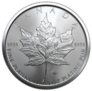 2022 1oz Canadian Maple Leaf Platinum Coin