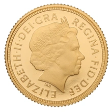 2015 Proof Gold Half Sovereign Elizabeth II Fourth Head