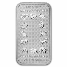 5oz Silver Bar 2024 Year of the Dragon