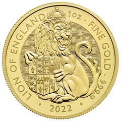 2022 Lion of England Gold Coin Tudor Beasts 1oz NGC MS70