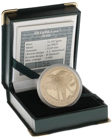 1996 1oz Natura Gold Coin Elephant Boxed