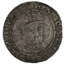 1547-1551 Silver Groat Fourpence Coin Henry VIII Hammered Posthumous mm Martlet