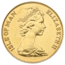 2021 Gold Sovereign Coin Elizabeth II Decimal Portrait Isle of Man